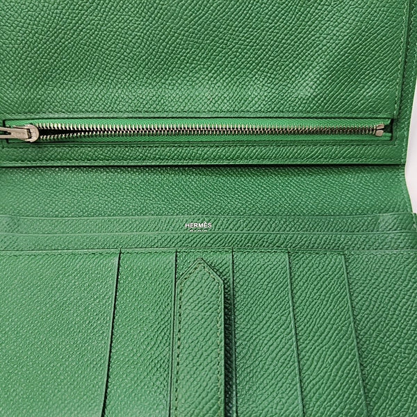 Bearn Medium Epsom Green Wallet