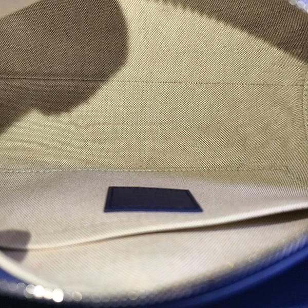 Coated Canvas Shoulder Bag PM Blue