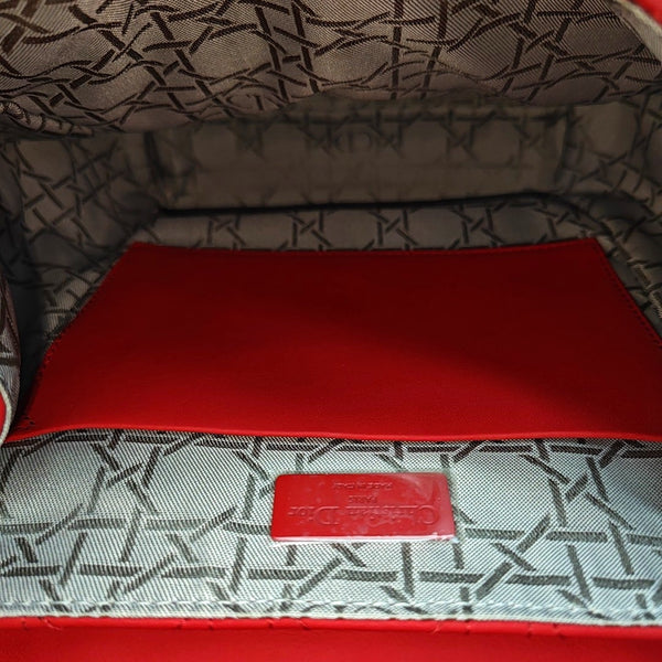 Stardust Cannage Calfskin Red