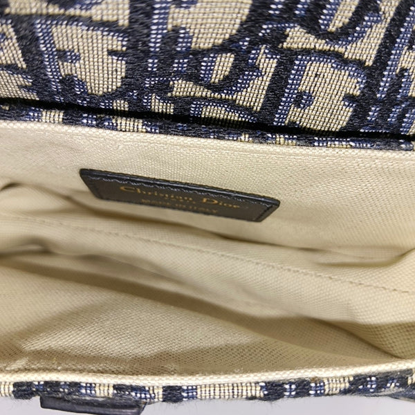 Saddle Mini Oblique Canvas Blue