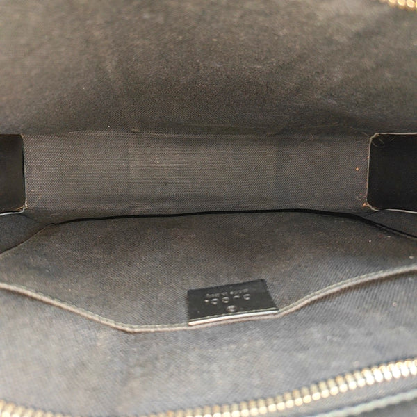 GG Supreme Monogram Coated Canvas Gray