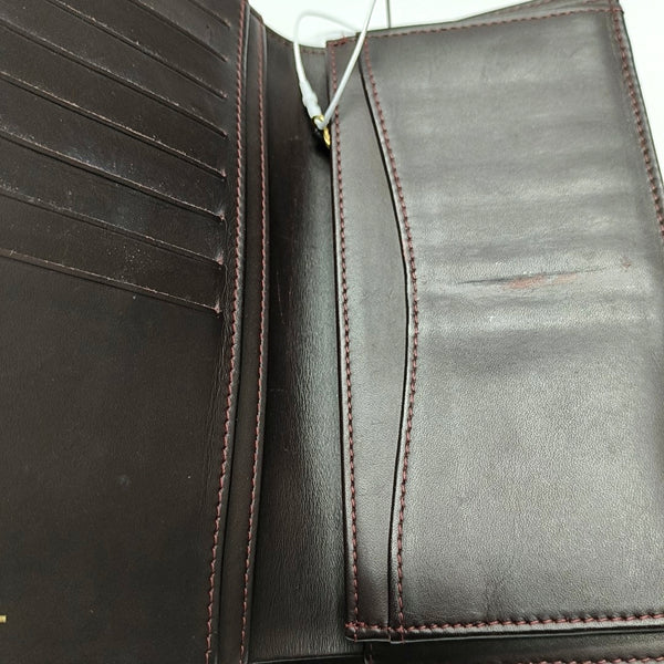 Quilted Grained Calfskin Wallet Black