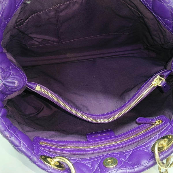 Dior Soft Cannage Calfskin Purple