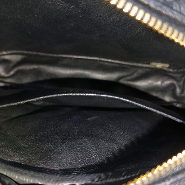 Quilted Grained Calfskin Black