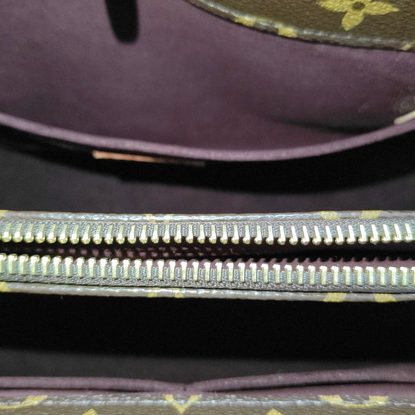 MONTAIGNE GM Monogram Coated Canvas Brown