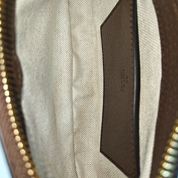 Ophidia Mini Monogram Coated Canvas Beige