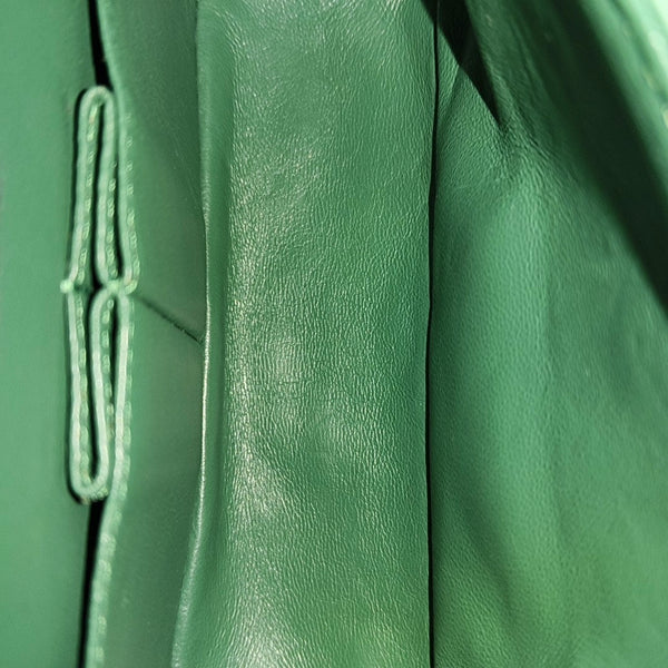 2.55 225 (small) Quilted Patent Leather Green