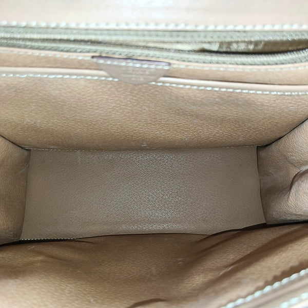 Authenticated pre-owned MACADAM BLASON TRIOMPHE Coated Canvas Brown - Top Handle Bag at Looply