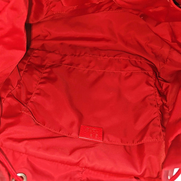 Monogram Nylon Backpack Red