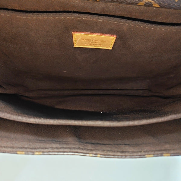 MÉTIS MM Monogram Coated Canvas Brown