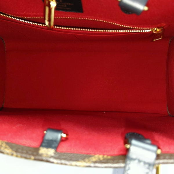 Authenticated pre-owned ONTHEGO MM Monogram Coated Canvas Brown - Tote Bag at Looply