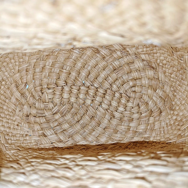 Straw Top Handle Bag Beige