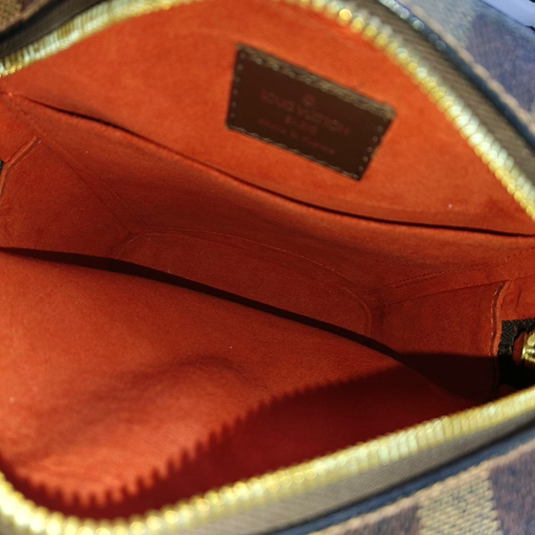 IPANEMA PM Damier Ebene Coated Canvas Brown