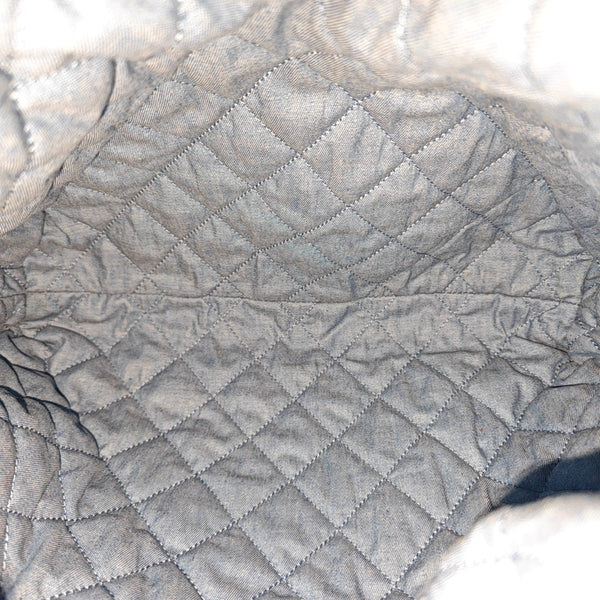 CHANEL 22 Small Quilted Denim Blue