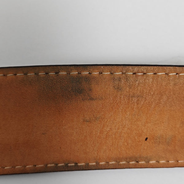 Coated Canvas Belt Brown