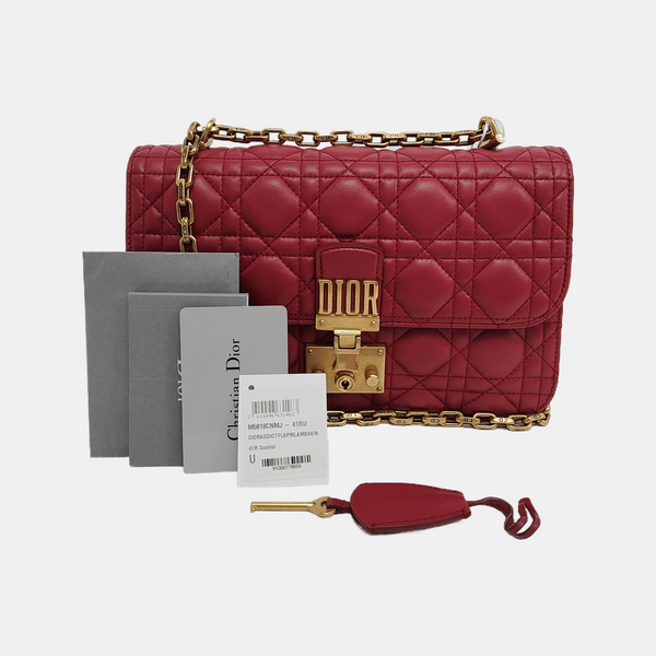 Dioraddict Cannage Lambskin Red