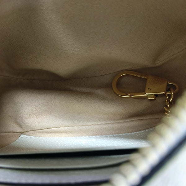 Ophidia Mini Monogram Coated Canvas Beige