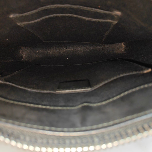 GG Imprime Small Monogram Coated Canvas Black