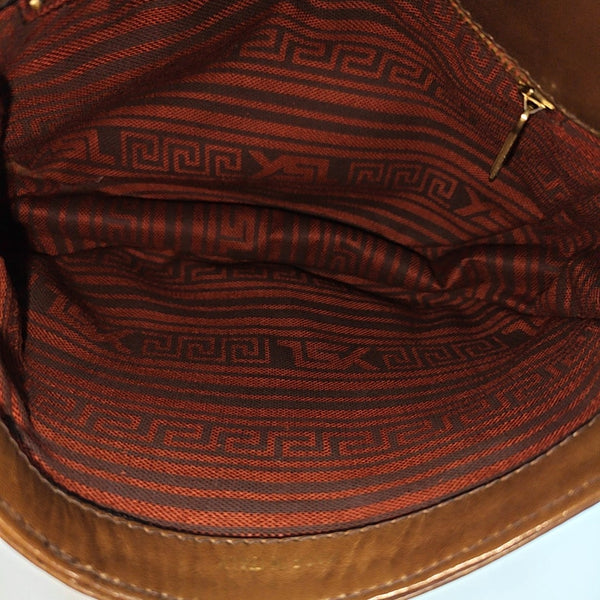 Calfskin Shoulder Bag Brown
