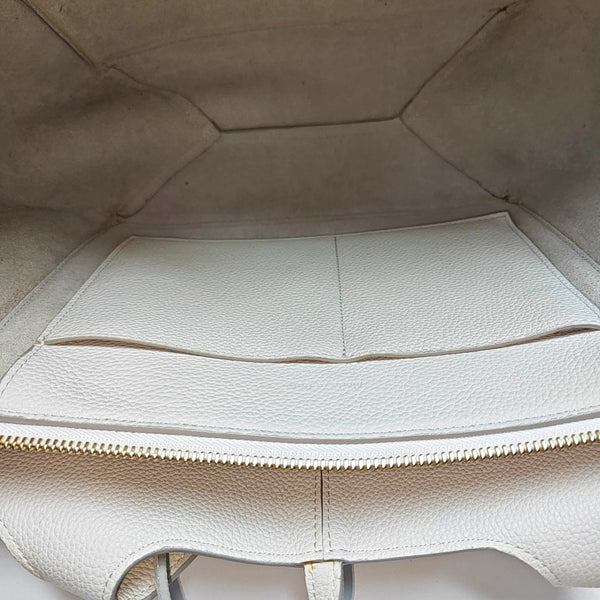 TRI FOLD Calfskin White