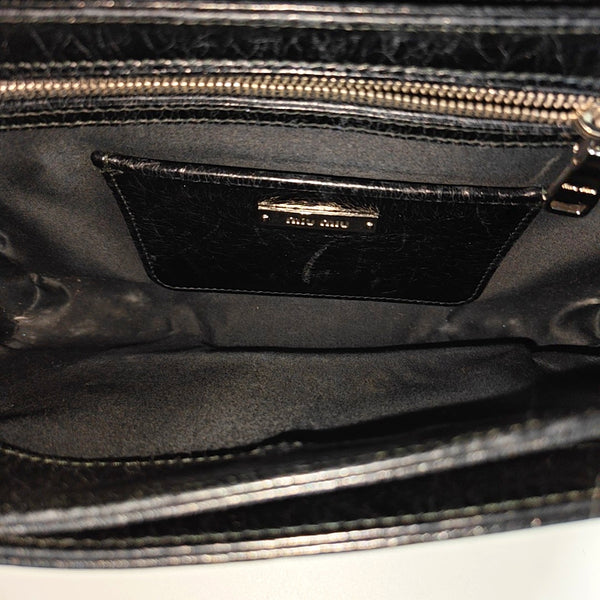 Calfskin Shoulder Bag Black
