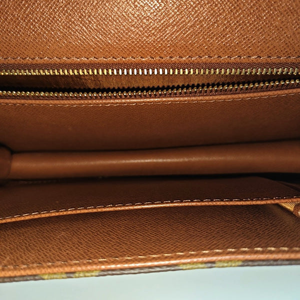 DAME Monogram Coated Canvas Brown