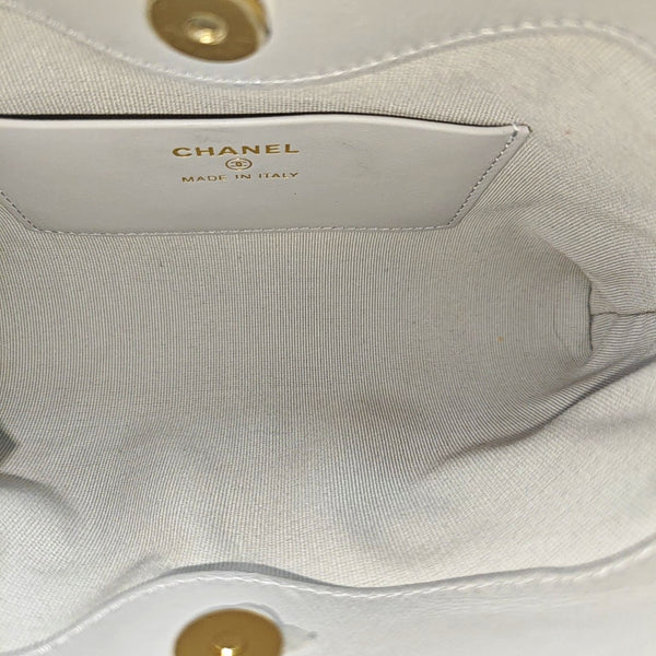 CHANEL 31 Mini Quilted Lambskin Gray