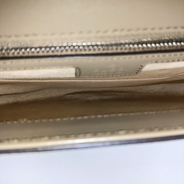PETITE Small Monogram Coated Canvas Gray