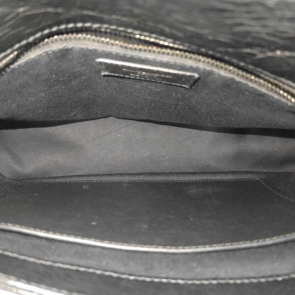 NIKI Medium Chevron Calfskin Black