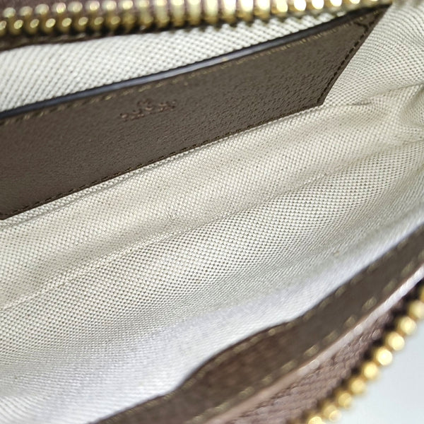 Ophidia Mini Monogram Coated Canvas Beige