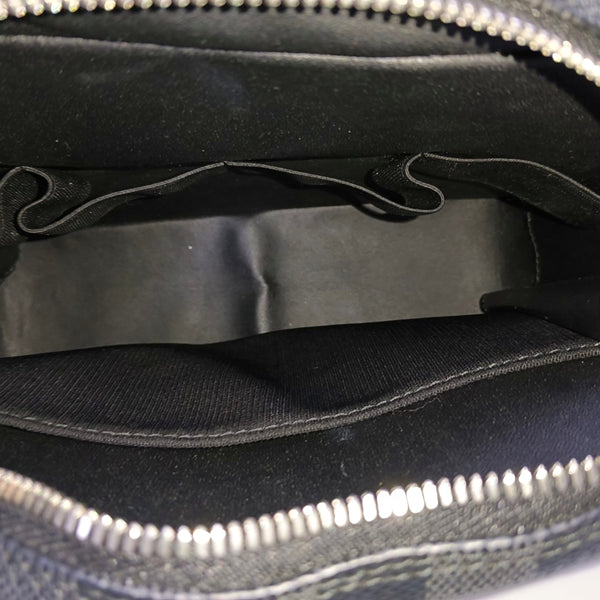 TOILETRY Damier Graphite Coated Canvas Gray