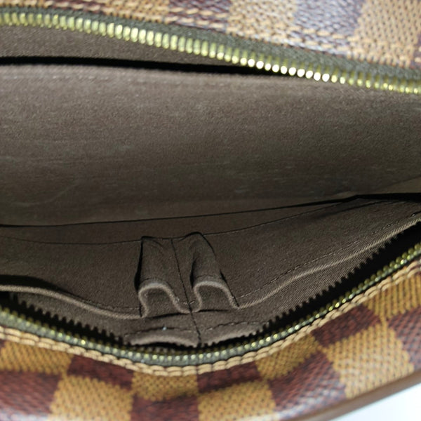 SHELTON MM Damier Ebene Coated Canvas Brown