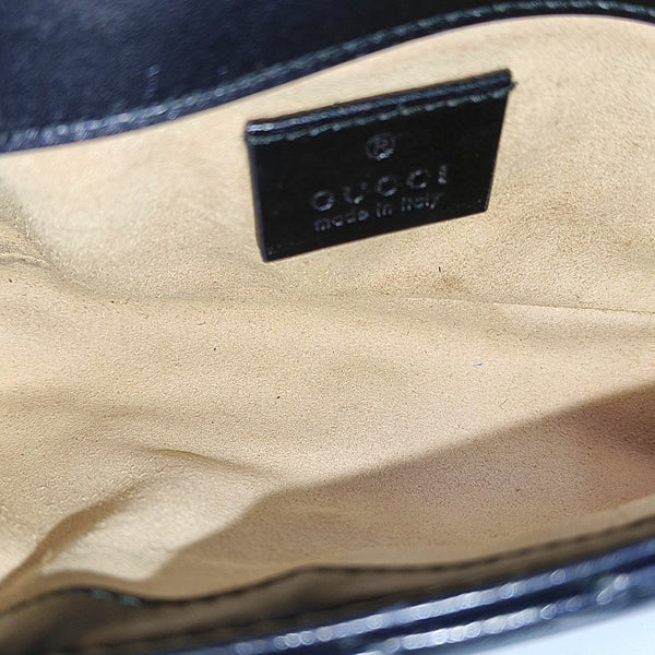 GG Marmont Mini Quilted Calfskin Black