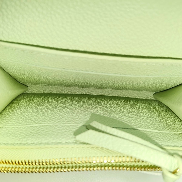 ROSALIE Monogram Calfskin Green Wallet