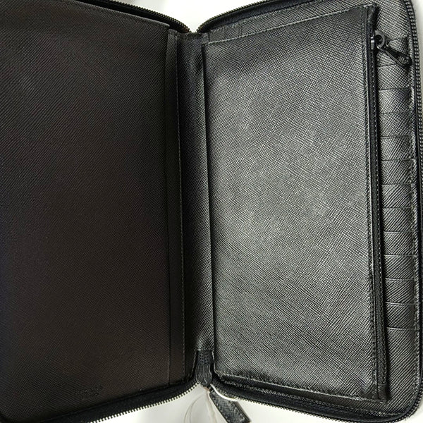 Saffiano Calfskin Wallet Black