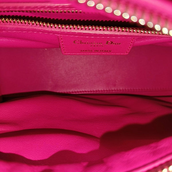 Authenticated pre-owned Lady Dior Medium Cannage Fabric Multicolor - Tote Bag at Looply