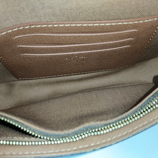 IVY Monogram Coated Canvas Brown