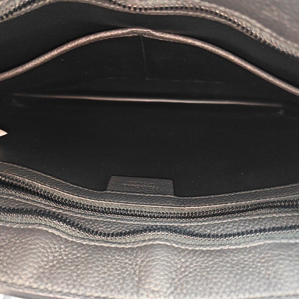 Calfskin Top Handle Bag Black