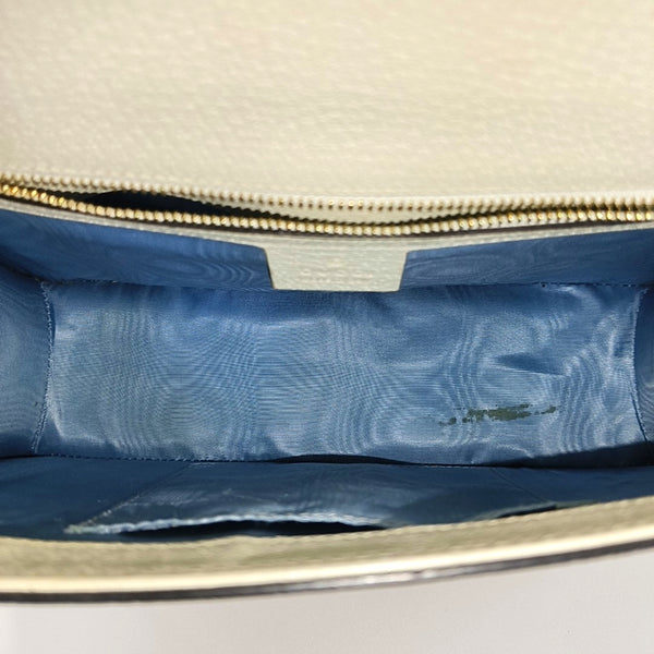 Calfskin Shoulder Bag Small White