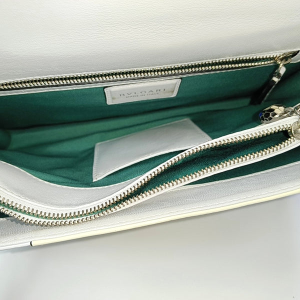 SERPENTI FOREVER Medium Calfskin White