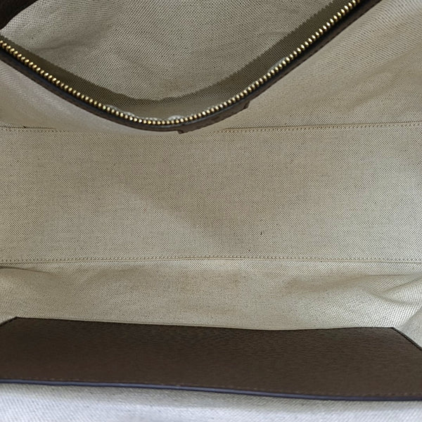 Monogram Canvas Tote Bag Medium Brown