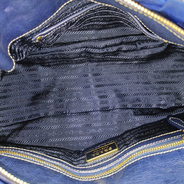 Gaufre Quilted Nylon Blue