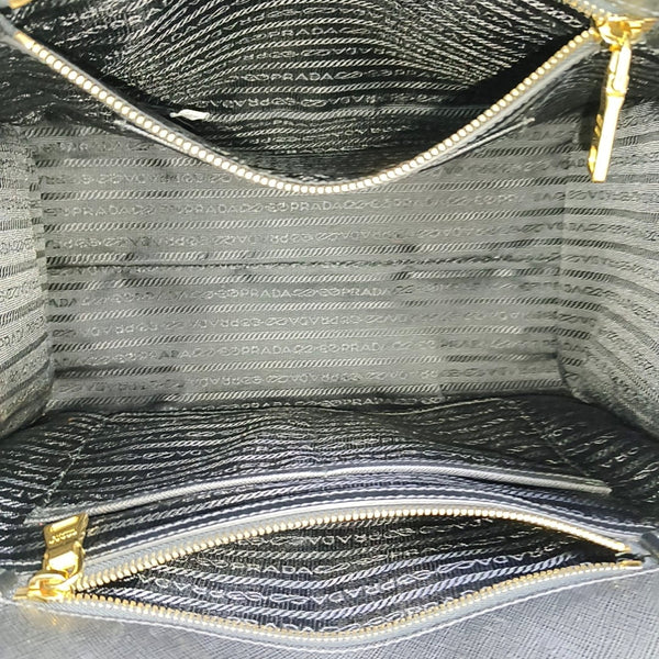 Saffiano Calfskin Shoulder Bag Black
