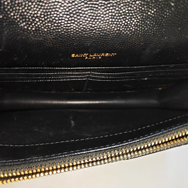 MONOGRAM WOC Chevron Calfskin Black