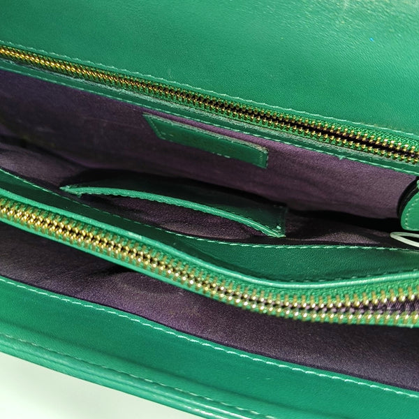 SERPENTI FOREVER Medium Calfskin Green