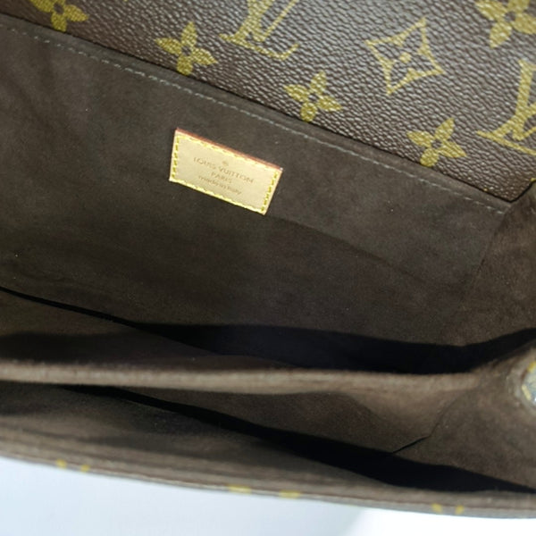 MÉTIS MM Monogram Coated Canvas Brown