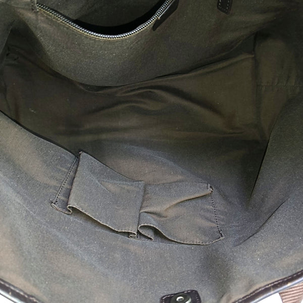 Monogram Canvas Top Handle Bag Brown