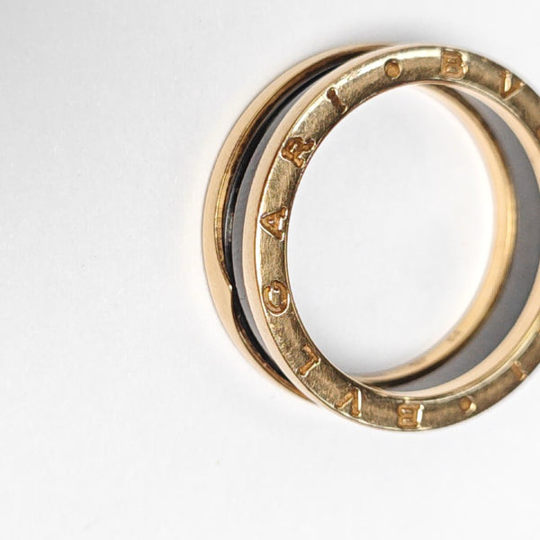 B.ZERO1 18k Rose Gold Ring EU 64