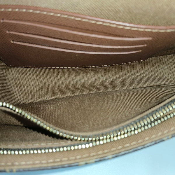 IVY Monogram Coated Canvas Brown