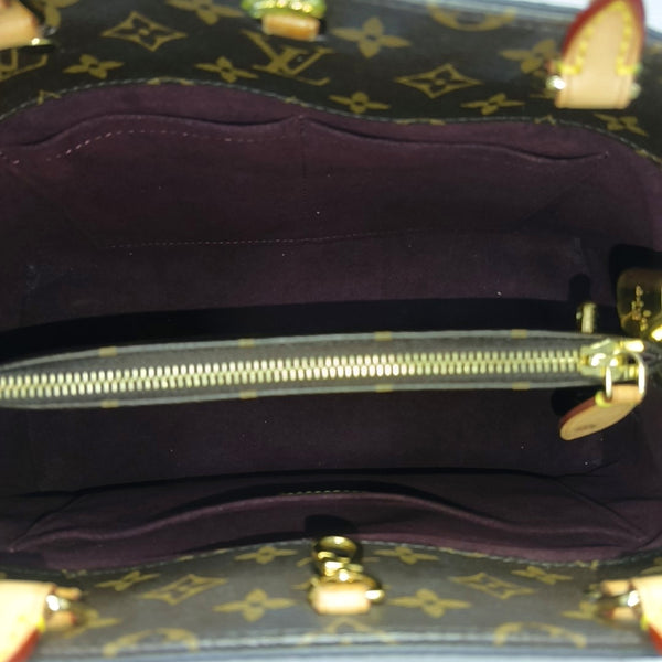 MONTAIGNE Monogram Coated Canvas Brown